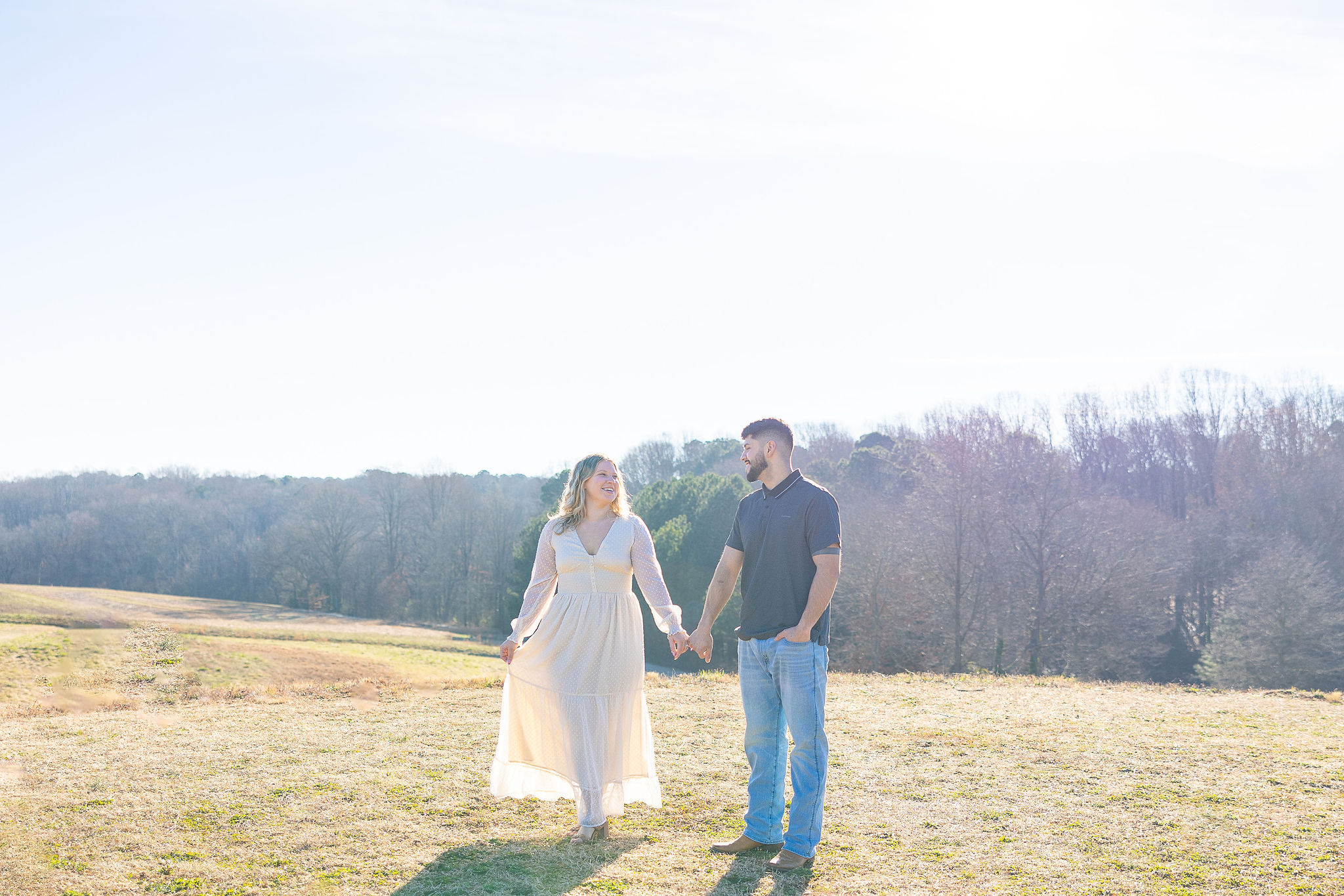 Couple in a field