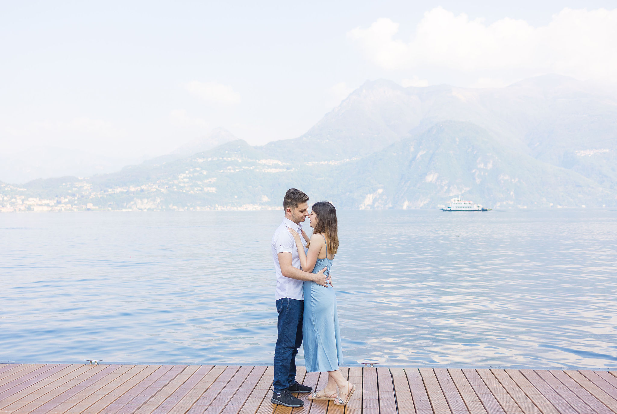 Couple on Lake Como