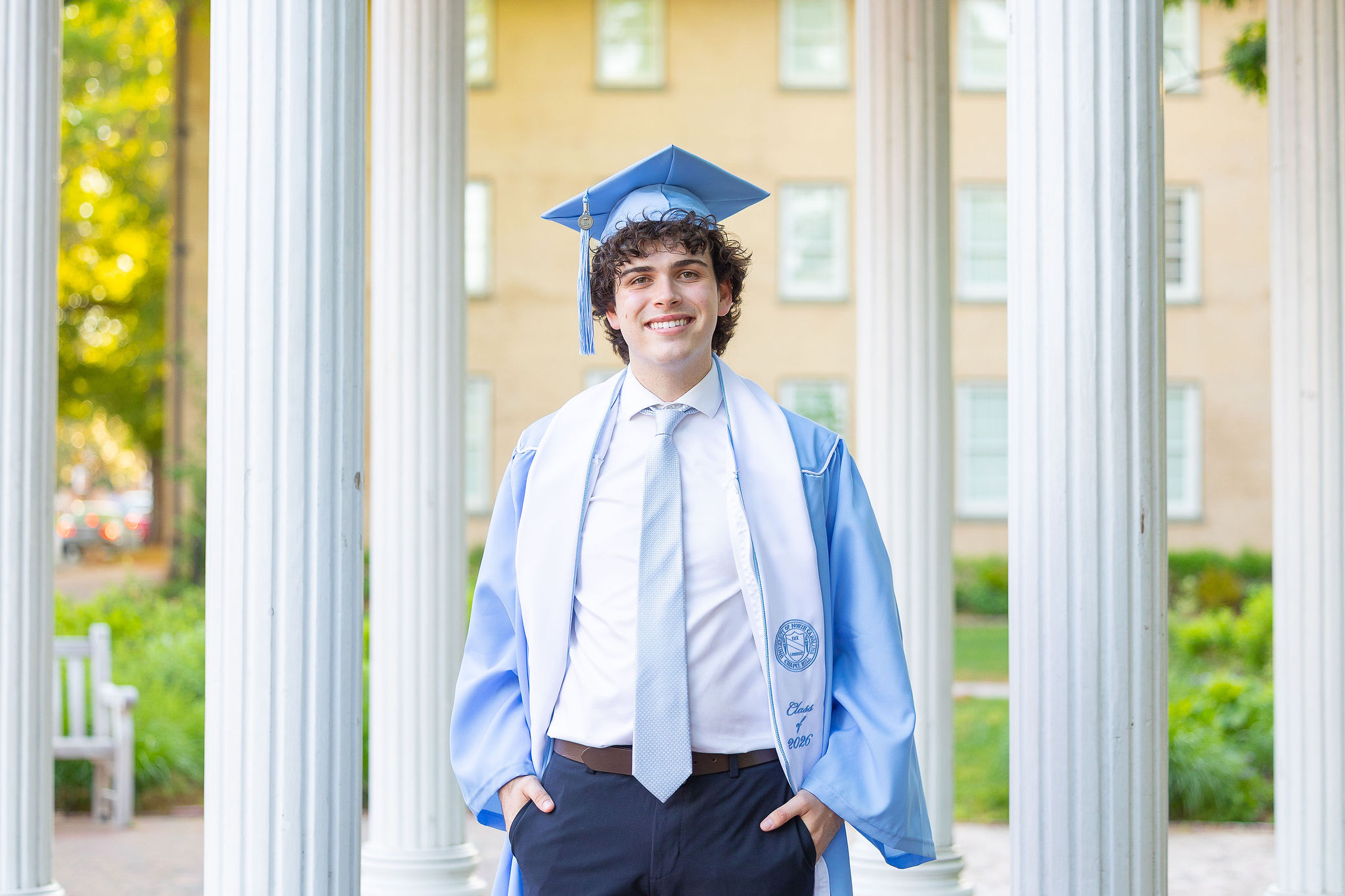 UNC Chapel Hill Grad at the Old Well